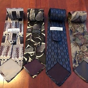 Men’s tie bundle - set of 4 neckties